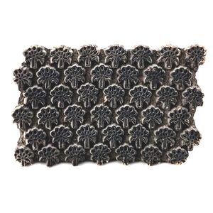 20th Century Indian Wood Textile Block Fabric Printing Stamp 5″ × 3″ x 2.5 #6